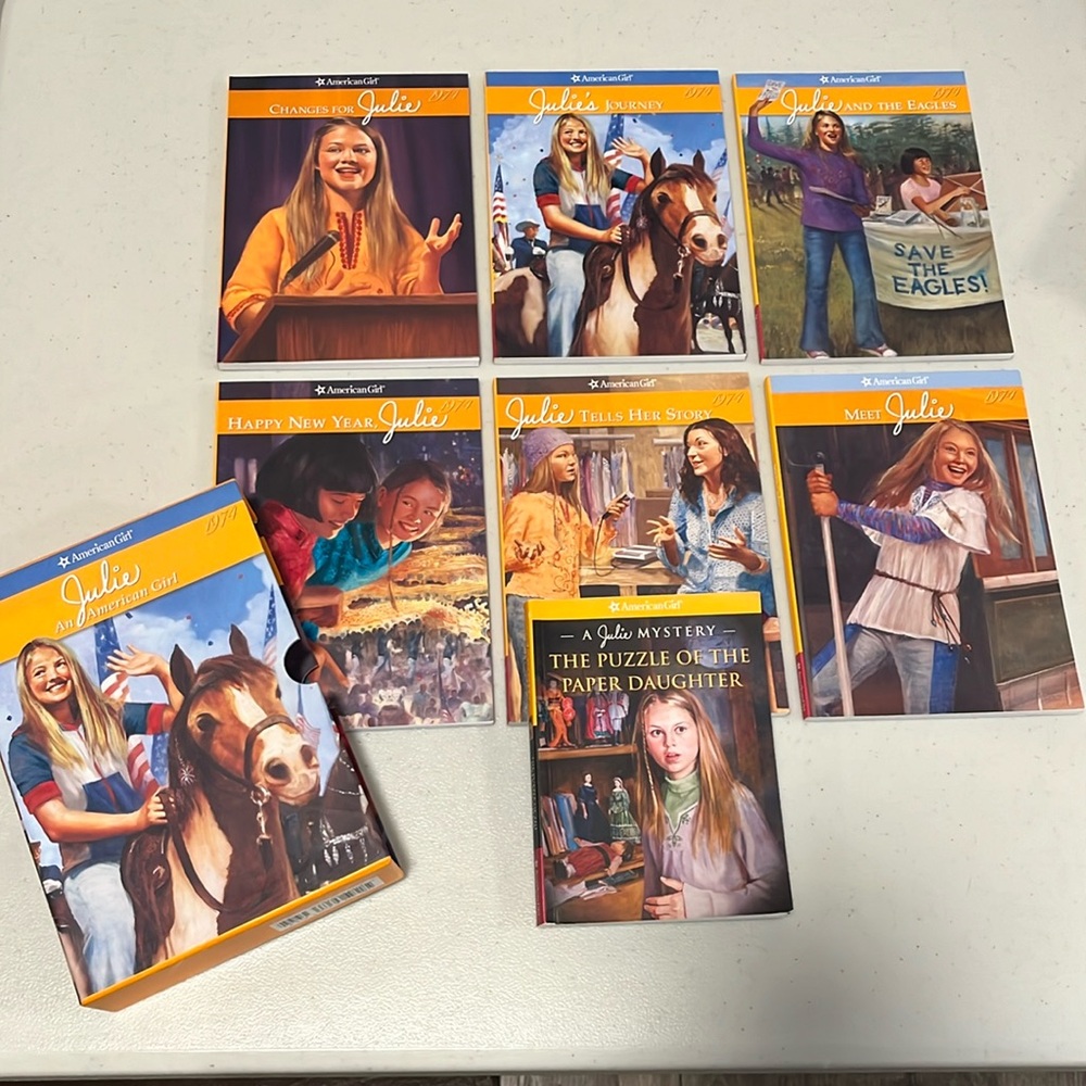 Set of 7 American Girl Julie Books